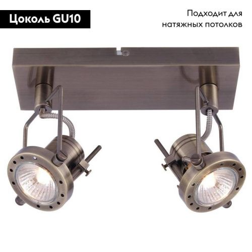 Спот Arte Lamp Costruttore (Цострутторе) A4300AP-2AB - фото 2