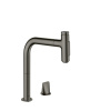 Смеситель для кухни Hansgrohe Metris Select 73818340 на мойку серый