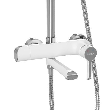 Душевая стойка Grossman Alba 500.K35.06.100/000 настенная цвет белый