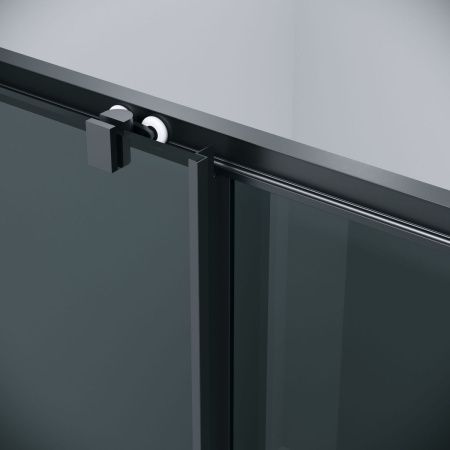 Душевая перегородка Grossman Cosmo 200.K33.02.90.21.10 90х195 стекло тонированное профиль черный