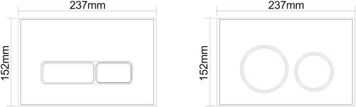 Клавиша смыва механическая Logan AQ AQ-02MB цвет черный матовый - фото 5