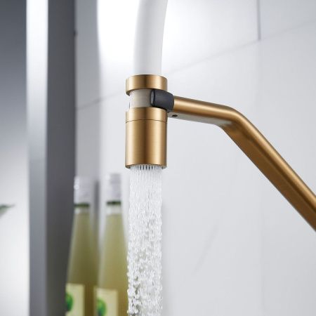 Смеситель для кухни Shevanik S343G-1 на мойку золото