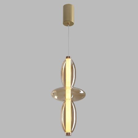 Светильник подвесной Crystal Lux Quasar (Куасар) QUASAR SP14W LED AMBER