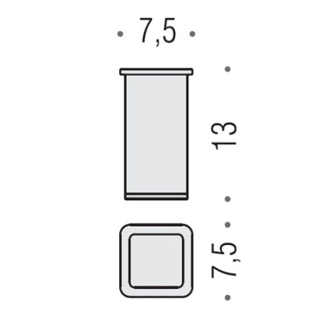 Стакан Colombo Lulu B6241.CR-VAN