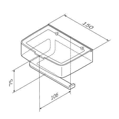 Бумагодержатель Am.Pm Inspire V2.0 A50A341500