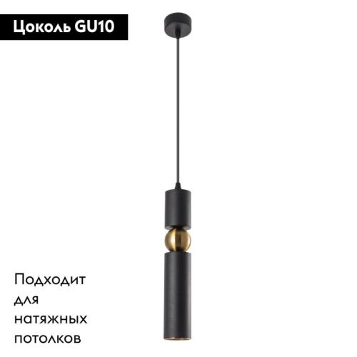 Светильник подвесной Arte Lamp Ran (Ран) A3162SP-1BK - фото 2