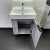 Тумба с раковиной Comforty Асти 00-00019191CF 60х50 подвесная цвет серый