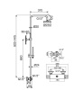 Душевая стойка Plumberia Selection IXO XO6302CR настенный цвет хром Душевая стойка Plumberia Selection IXO XO6302CR настенный цвет хром