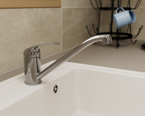 Смеситель для кухни  Vrangel VR7114-27 на мойку хром - фото 3