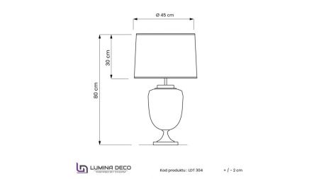 Настольная лампа Lumina Deco Olimpia (Олимпиа) LDT 304 F.GD+WT