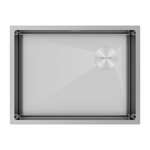 Мойка кухонная Paulmark NEXT-SKEW 58 UNI PM885844-BS 58х44 брашированная нержавеющая сталь