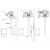 Смеситель для раковины Gessi Rettangolo 20024#031 на потолок хром (внешняя часть)