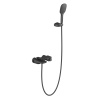 Смеситель для ванны и душа Timo Helmi 4024/03Y настенный черный матовый