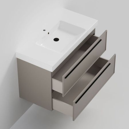 Тумба с раковиной La Fenice Elba TWIN NFNC-01-ELB-C-100-2-3-100 100х50 подвесная цвет бежевый