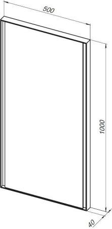 Зеркало с подсветкой Allen Brau Infinity 1.21021.BL 50х100 подвесное