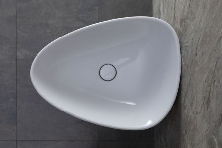 Раковина керамическая Allen Brau Infinity 4.21016.20 60х40 напольная цвет белый без отверстий под смеситель