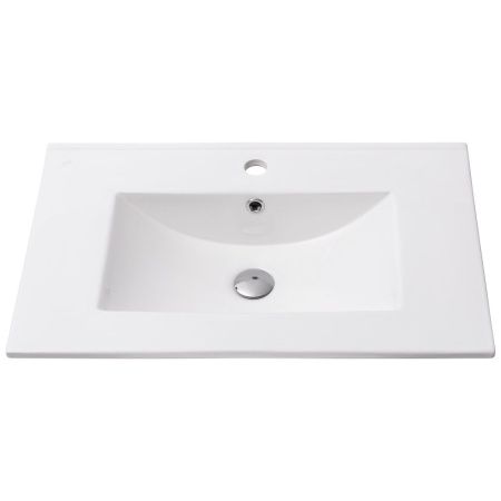 Раковина из сантехнического фарфора Melana 9070E-805 70х50 накладная цвет белый 1 отверстие под смеситель