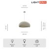 Светильник подвесной Lightera STONE (СТОНЕ) LE206L-600W
