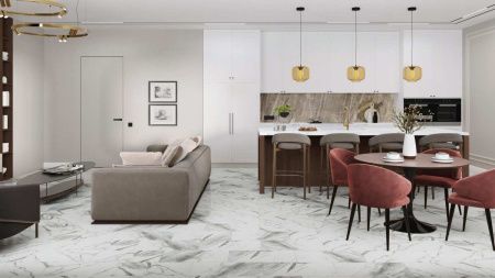 Кварцвиниловая плитка Damy Floor ASCENT LVT 124-1-LVT Эверест толщина 0.25 см 43 класс 912,4х455,2