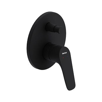 Смеситель для ванны и душа Damixa Jupiter 777100300 встраиваемый в стену черный