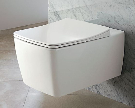 Чаша унитаза подвесная Vitra Metropole 7672B003-1684 цвет белый без сиденья безободковая каскадный смыв