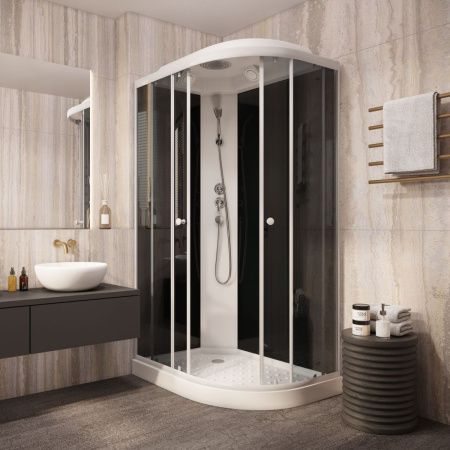 Душевая кабина Parly Classic EC1231L 120х80 асимметричная с крышей ориентация левая