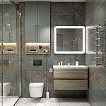 Тумба под раковину Art&Max TECHNO AM-Techno-900-2C-SO-LW823 90х50 подвесная цвет коричневый