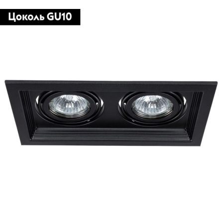 Светильник встраиваемый Arte Lamp Canis (Цанис) A6661PL-2BK