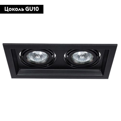 Светильник встраиваемый Arte Lamp Canis (Цанис) A6661PL-2BK - фото 2