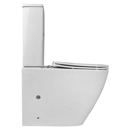 Унитаз-компакт напольный с бачком Azario LEVANTO AZ-1228A белый с сиденьем микролифт безободковый каскадный смыв