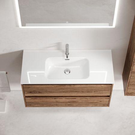 Тумба под раковину Sancos Libra LB100ECH 100х50 подвесная цвет коричневый