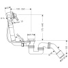 Слив-перелив для ванны Hansgrohe Exafill S 58125180 хром