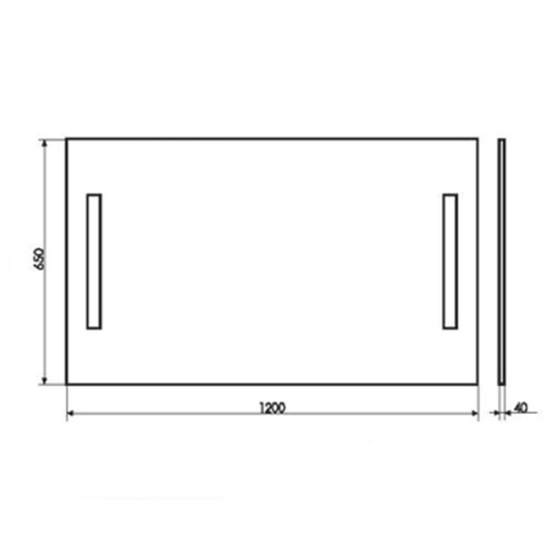 Зеркало в ванную Comforty 00-00013783CF 120x65 - фото 2