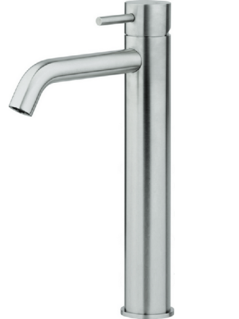 Смеситель Cisal Xion XI003544D1 на раковину/столешницу сталь шлифованная/брашированная