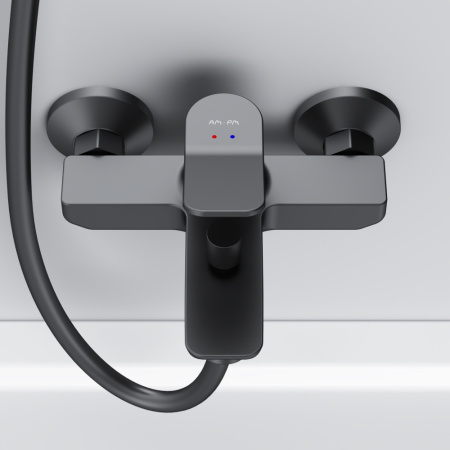 Смеситель для ванны и душа Am.Pm X-Joy F85A10022 настенный черный без термостата