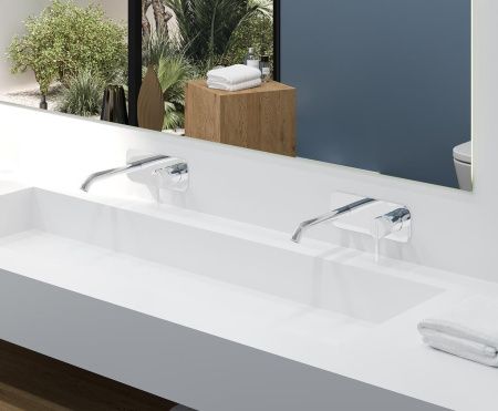 Смеситель для раковины AQG Urban 01URB170CR встраиваемый в стену хром