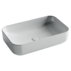 Раковина из сантехнического фарфора Ceramica Nova ELEMENT CN5044 60х40 накладная цвет белый без отверстий под смеситель