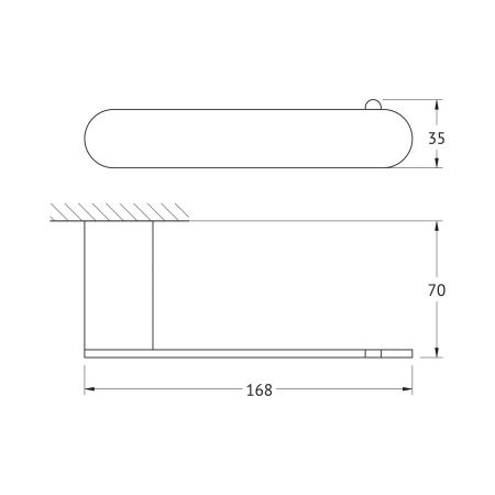 Бумагодержатель Artwelle SCHWARZ 7716