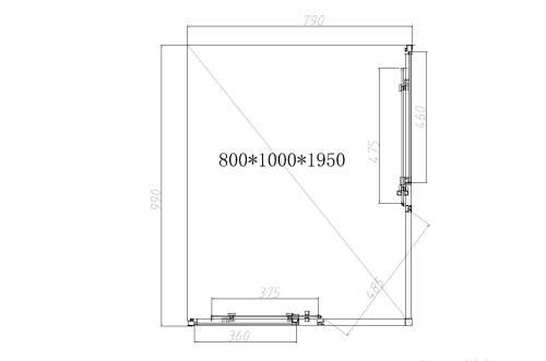 Душевой уголок Vincea Slim-N VSS-4SN8010CLG 100х80 стекло прозрачное профиль золото брашированное - фото 5