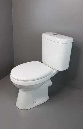 Унитаз напольный с бачком Creo Сeramique PROJECT COMBO-PR1002 белый с сиденьем с микролифт душевой смыв