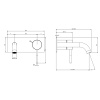 Смеситель для раковины Gessi Gessi316 54088#299 встраиваемый в стену черный (внешняя часть)
