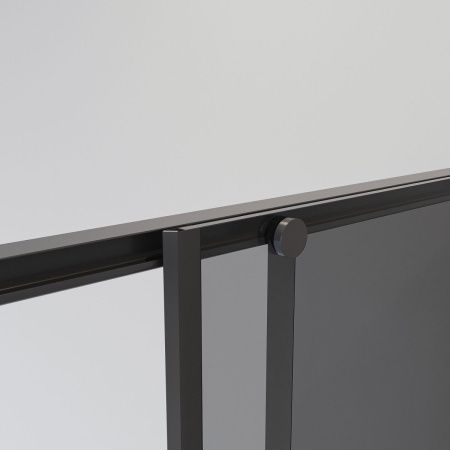Душевой уголок Niagara Nova NG-2823-34BLACK 90х90 стекло тонированное профиль черный без поддона