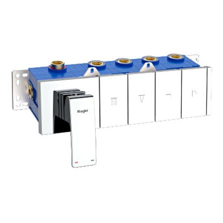 Смеситель для ванны и душа Raglo R02 R02.274 встраиваемый в стену хром