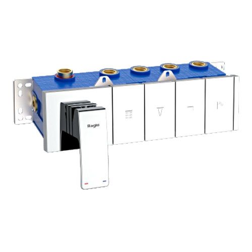 Смеситель для ванны и душа Raglo R02 R02.274 встраиваемый в стену хром - фото 2