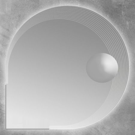 Зеркало с подсветкой Cezares 45012 90х90 подвесное