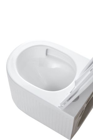 Унитаз подвесной Grossman Торнадо GR-4408SQ белый с сиденьем микролифт безободковый смыв торнадо