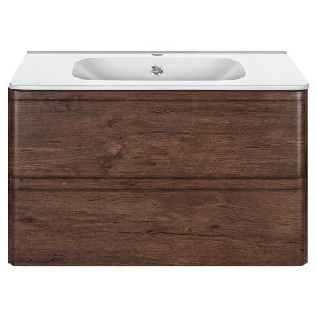 Тумба под раковину Vincea Vico VMC-2V800RW 80х50 подвесная цвет коричневый