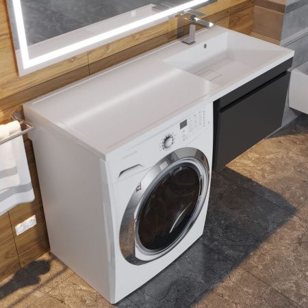 Тумба под раковину Uperwood Magenta 5930205155 60х50 подвесная цвет черный