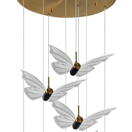 Люстра подвесная Natali Kovaltseva Butterflies (Буттерфлиес) LED LAMPS 81364 GOLD