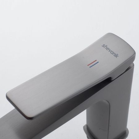 Смеситель Shevanik S4601T на раковину оружейная сталь